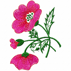 Flowers And Tree Embroidery Design 11